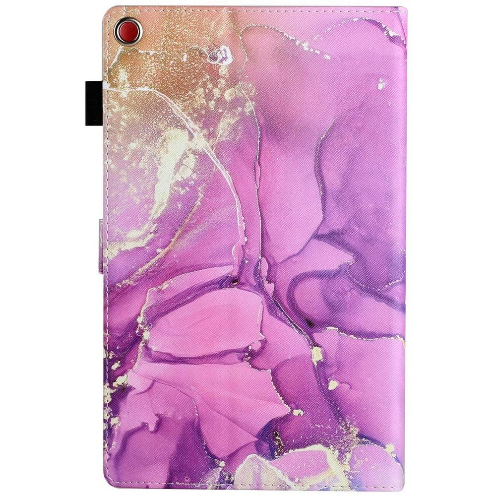 Kindle Fire HD 10 Case, 5th, 7th, and 9th Generations, Purple Marble, NEW